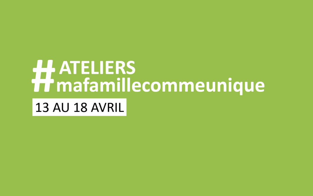 #coconfinement | Programme des ateliers du 13 au 18 avril